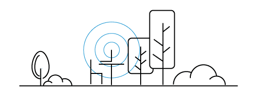 diagram of wifi signals outside