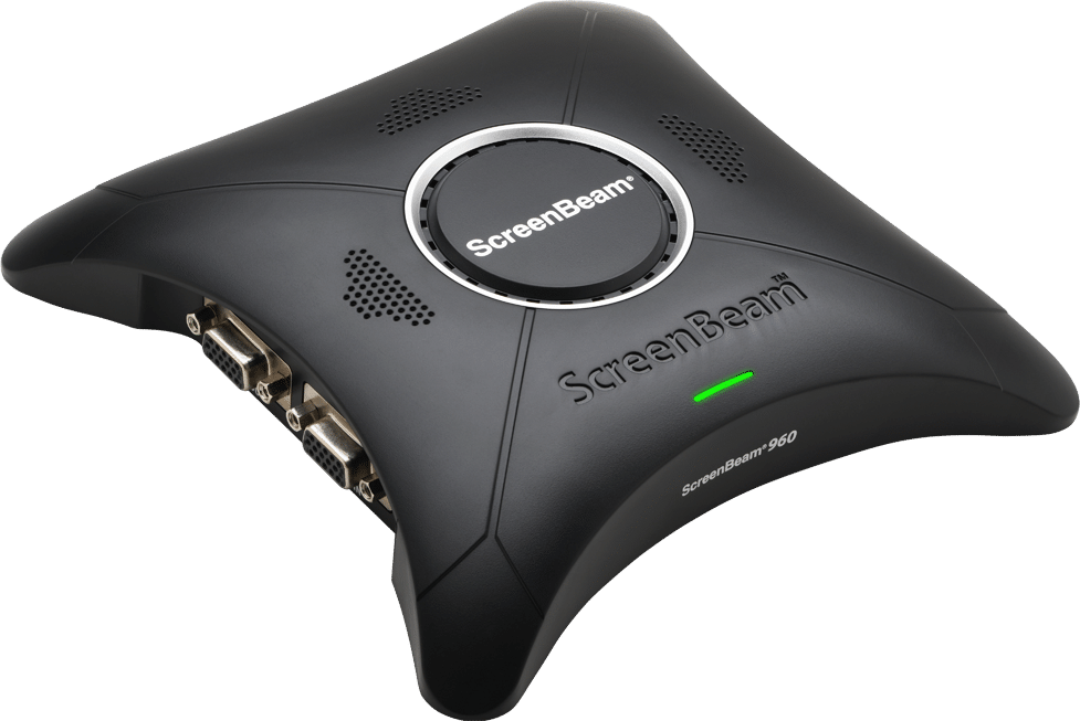 ScreenBeam 960 ScreenBeam 960 enterprise-grade wireless display receiver provides trouble-free wireless screen mirroring from Windows, Apple and Android devices.
