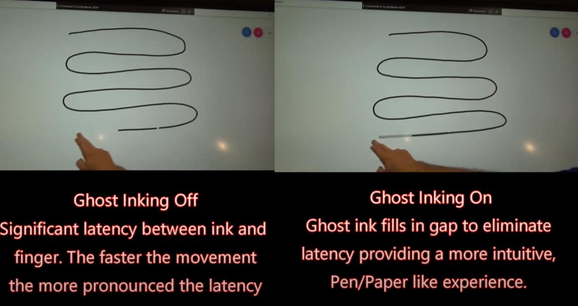ScreenBeam Ghost Inking(TM) Removes Wireless Inking Latency