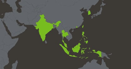 Taiwán | Sudeste Asiático | India