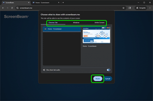 How to connect - Screenbeam