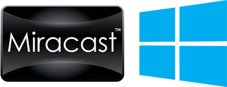 Miracast and Windows 10 logos